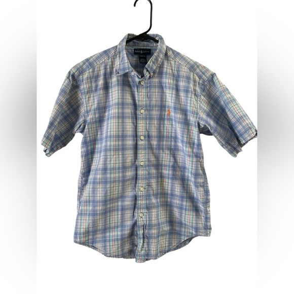 Ralph Lauren Other - Ralph Lauren blue plaid short sleeve button down shirt